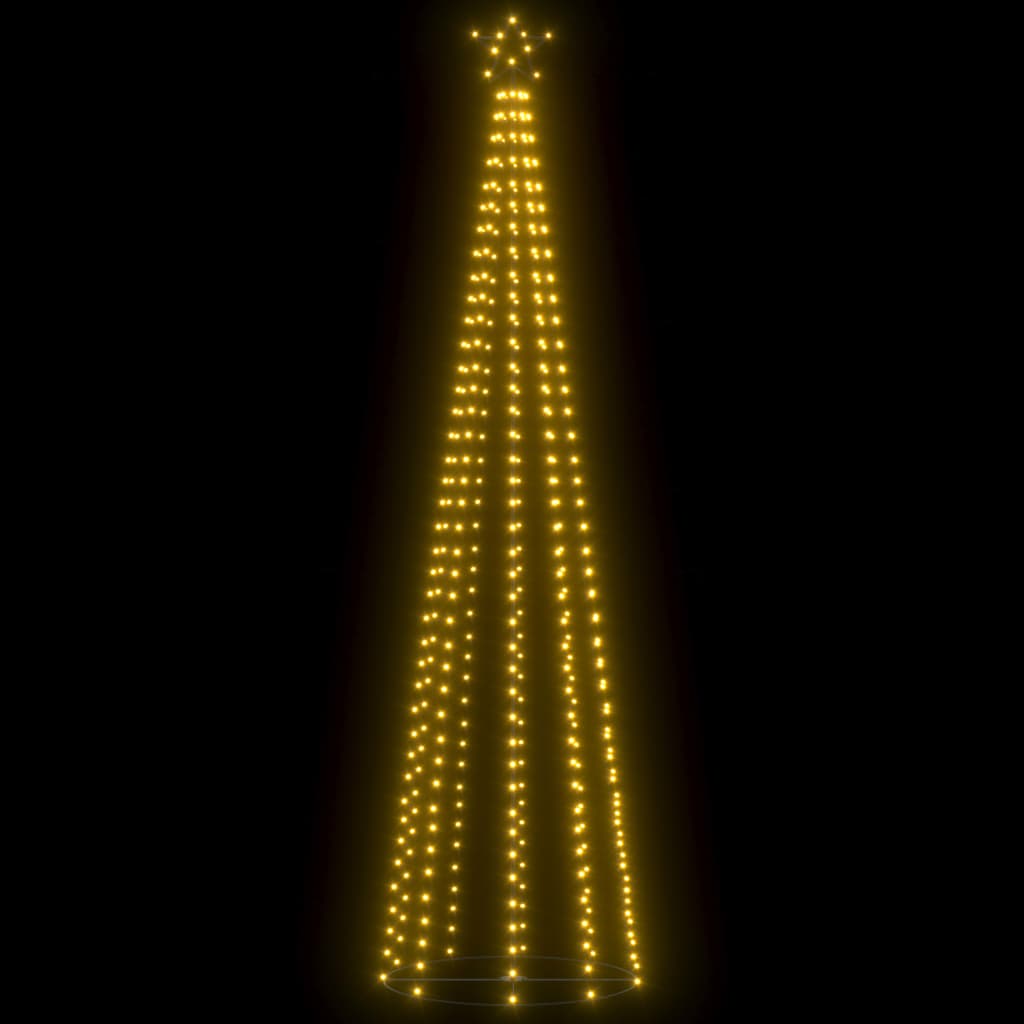 Kegelkerstboom 400 Led's 100X360 Cm Warmwit