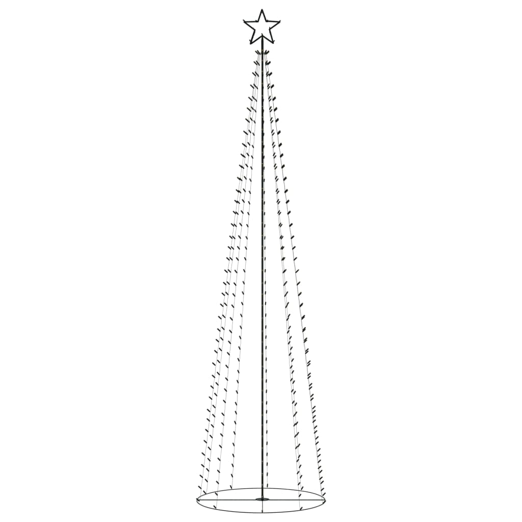 Kegelkerstboom 400 Led's 100X360 Cm Meerkleurig
