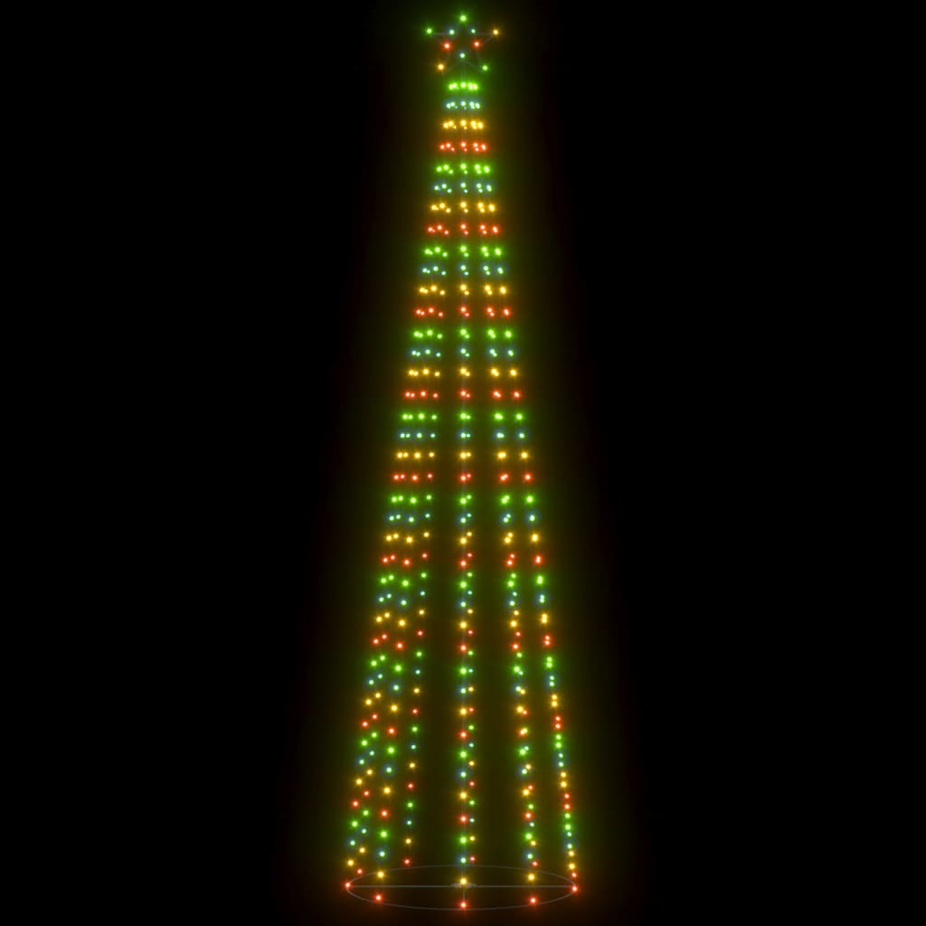 Kegelkerstboom 400 Led's 100X360 Cm Meerkleurig