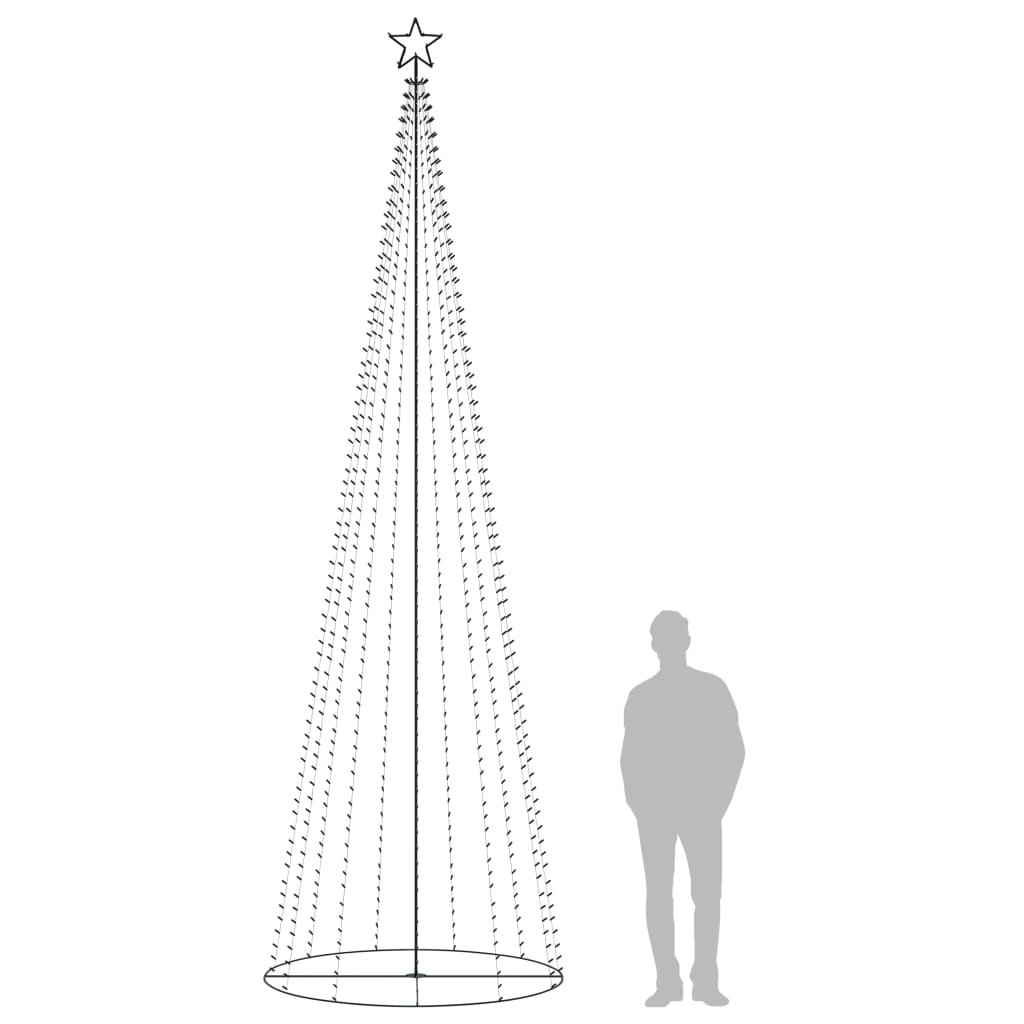 Kegelkerstboom 752 Led's 160X500 Cm Warmwit