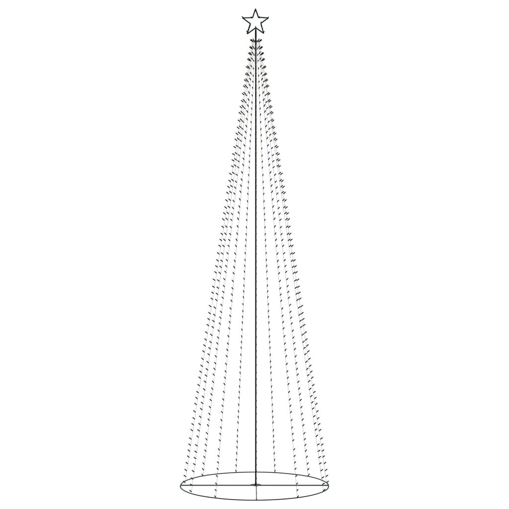 Kegelkerstboom 752 Led's 160X500 Cm Meerkleurig