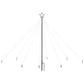 Kerstboomverlichting Waterval Binnen Buiten 400 Led's 2,5 M