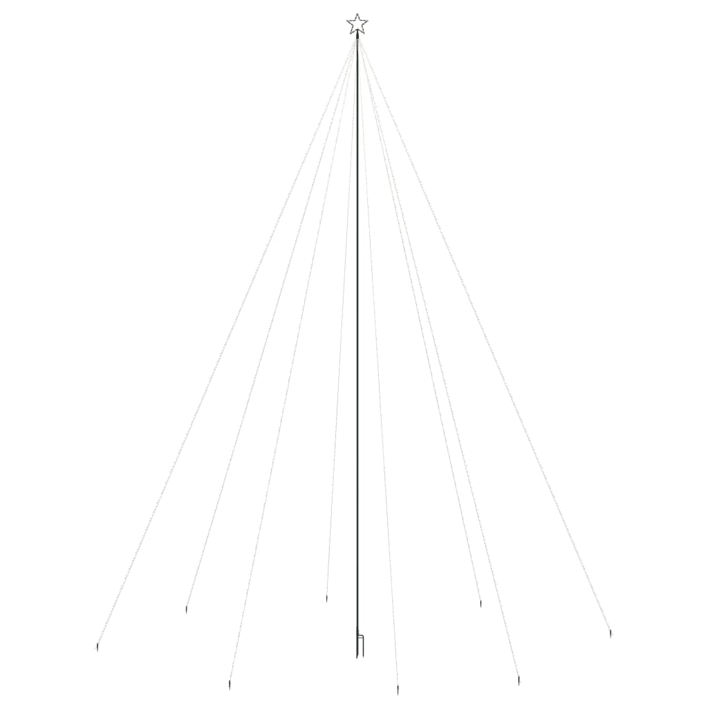 Kerstboomverlichting Waterval Binnen Buiten 1300 Led's 8 M