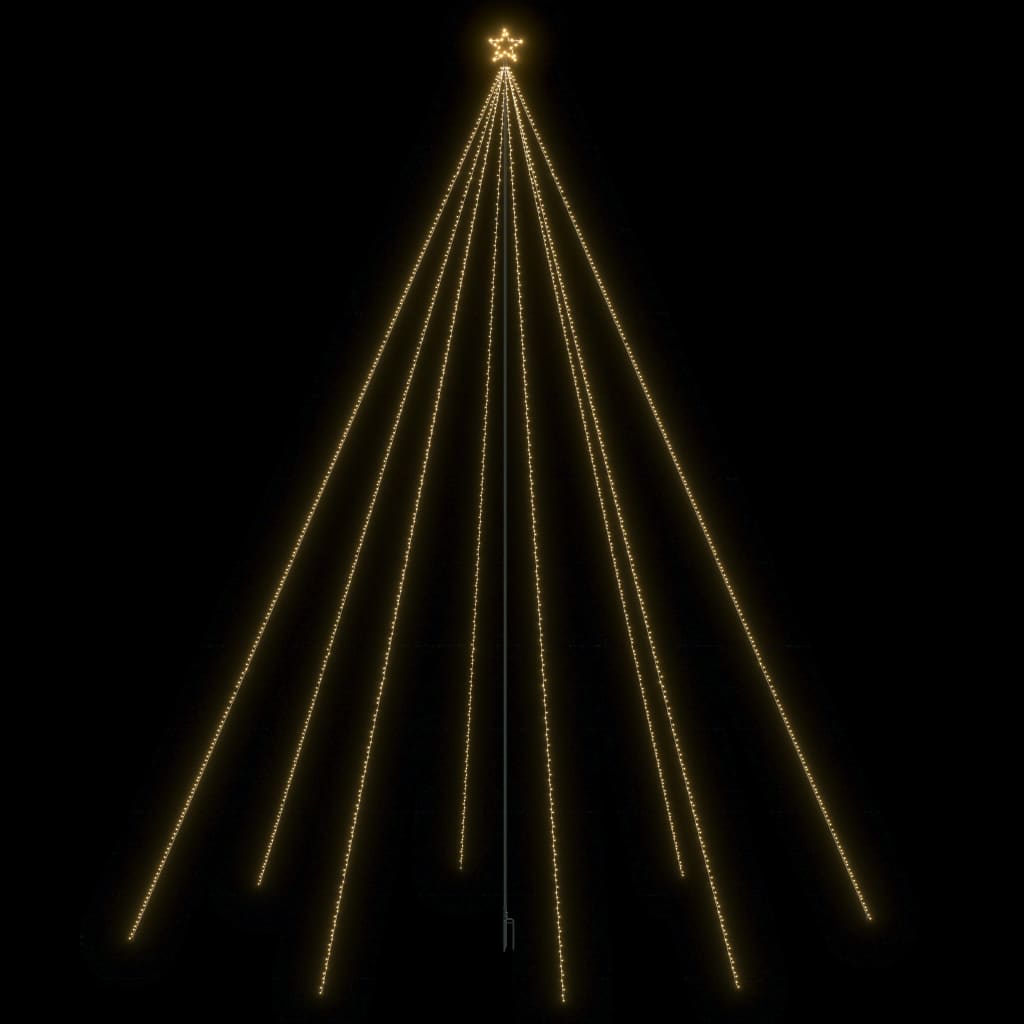 Kerstboomverlichting Waterval Binnen Buiten 1300 Led's 8 M
