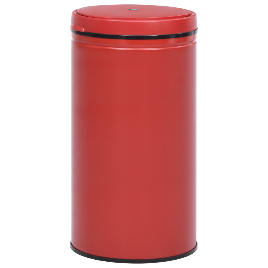 Prullenbak Met Automatische Sensor 60 L Koolstofstaal Rood