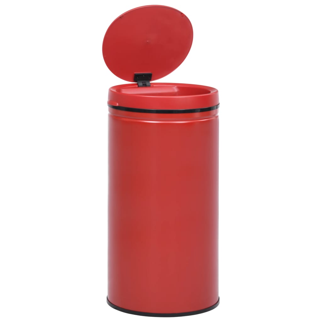 Prullenbak Met Automatische Sensor 60 L Koolstofstaal Rood