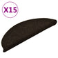 Trapmatten Zelfklevend 15 St 56X17X3 Cm Naaldvilt Donkerbruin