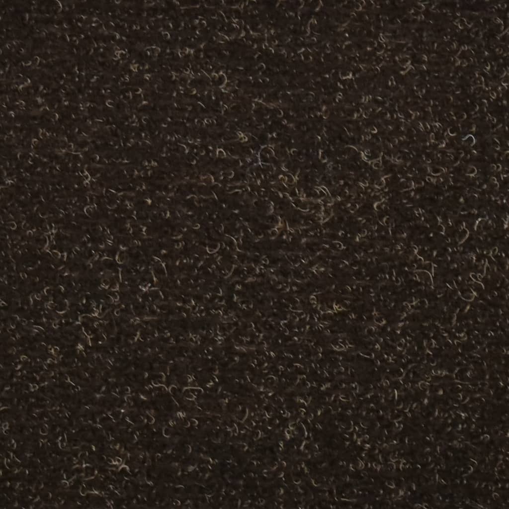 Trapmatten Zelfklevend 15 St 56X17X3 Cm Naaldvilt Donkerbruin