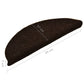 Trapmatten Zelfklevend 15 St 56X17X3 Cm Naaldvilt Donkerbruin