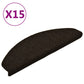 Trapmatten Zelfklevend 15 St 65X21X4 Cm Naaldvilt Donkerbruin