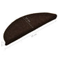 Trapmatten Zelfklevend 15 St 56X17X3 Cm Naaldvilt Bruin
