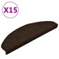 Trapmatten Zelfklevend 15 St 65X21X4 Cm Naaldvilt Bruin