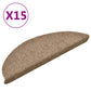 Trapmatten Zelfklevend 15 St 56X17X3 Cm Naaldvilt Crèmekleurig