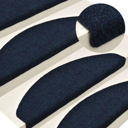 Trapmatten Zelfklevend 15 St 65X21X4 Cm Naaldvilt Marineblauw