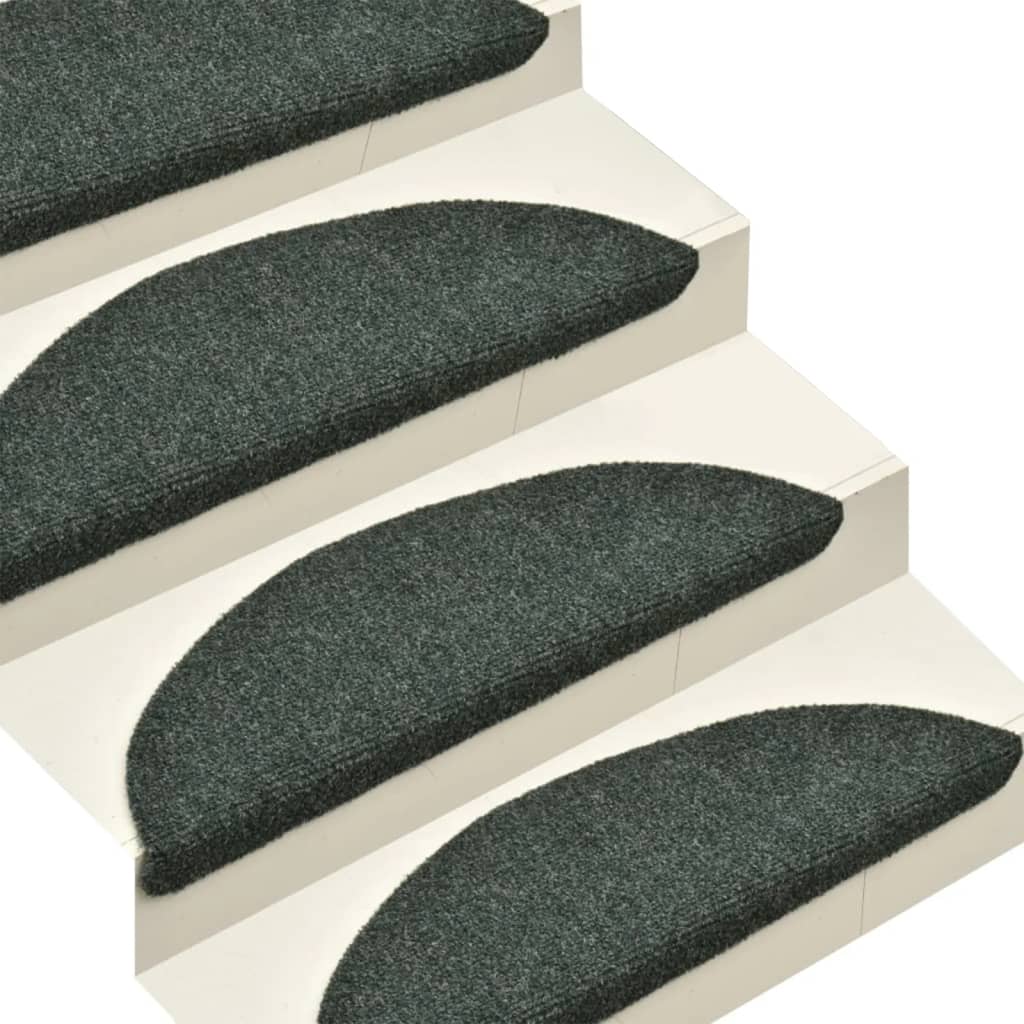 Trapmatten Zelfklevend 15 St 56X17X3 Cm Naaldvilt Groen