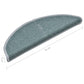 Trapmatten 15 St 56X17X3 Cm Blauw