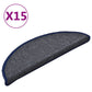 Trapmatten 15 St 56X17X3 Cm Donkergrijs En Blauw