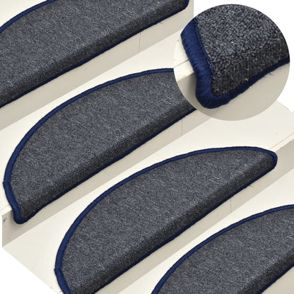 Trapmatten 15 St 65X24X4 Cm Donkergrijs En Blauw