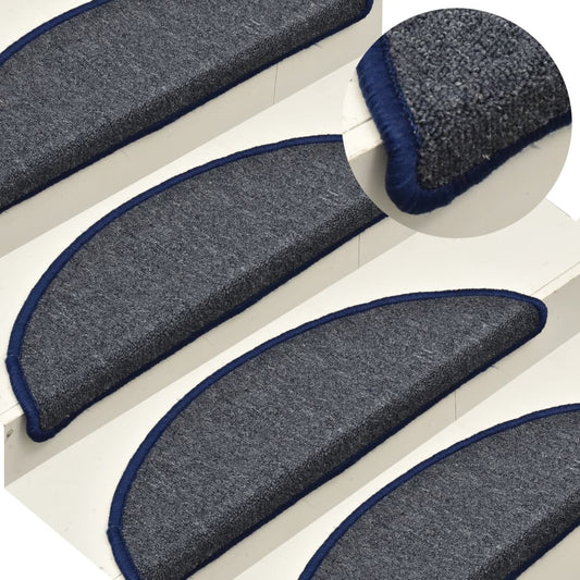 Trapmatten 15 St 65X24X4 Cm Donkergrijs En Blauw