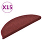Trapmatten 15 St 56X17X3 Cm Rood
