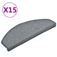Trapmatten 15 St 65X24X4 Cm Lichtgrijs En Blauw