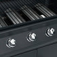 Gasbarbecue 4+1 Kookzone Staal Zwart