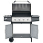 Gasbarbecue 4+1 Kookzone Staal En Roestvrij Staal Zwart Zilver