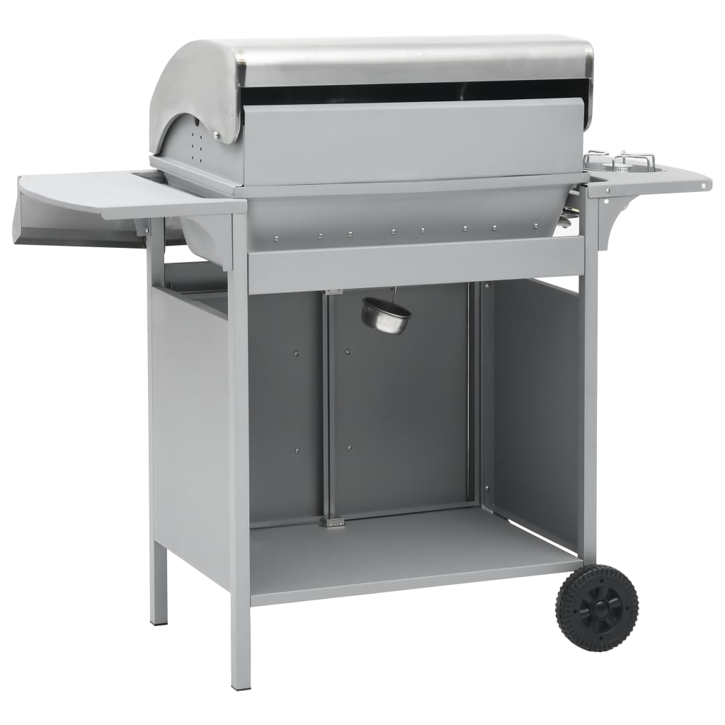 Gasbarbecue 4+1 Kookzone Roestvrij Staal Zilverkleurig
