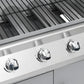Gasbarbecue 4+1 Kookzone Roestvrij Staal Zilverkleurig