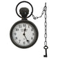 Wandklok 20X8X33,5 Cm Ijzer En Mdf Zwart