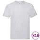 Fruit Of The Loom T-Shirts Original 10 St S Katoen Grijs
