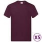 Fruit Of The Loom T-Shirts Original 5 St S Katoen Bordeauxrood