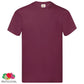 Fruit Of The Loom T-Shirts Original 5 St S Katoen Bordeauxrood