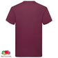 Fruit Of The Loom T-Shirts Original 5 St S Katoen Bordeauxrood