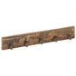 Wandkapstok Met 5 Haken 100X2,5X15 Cm Massief Gerecycled Hout