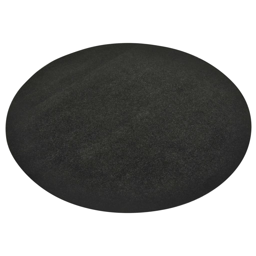 Kunstgras Met Noppen Rond 130 Cm Antraciet