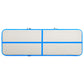 Gymnastiekmat Met Pomp Opblaasbaar 400X100X15 Cm Pvc Blauw