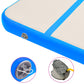 Gymnastiekmat Met Pomp Opblaasbaar 400X100X15 Cm Pvc Blauw