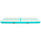 Gymnastiekmat Met Pomp Opblaasbaar 400X100X15 Cm Pvc Groen