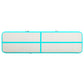 Gymnastiekmat Met Pomp Opblaasbaar 700X100X15 Cm Pvc Groen