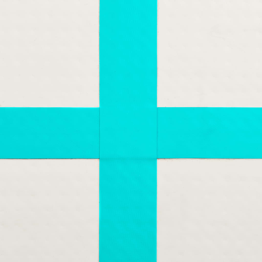 Gymnastiekmat Met Pomp Opblaasbaar 700X100X15 Cm Pvc Groen