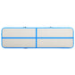 Gymnastiekmat Met Pomp Opblaasbaar 800X100X15 Cm Pvc Blauw