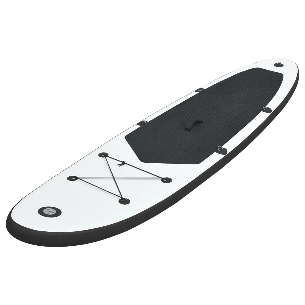 Stand-Up Paddleboard Opblaasbaar Zwart En Wit