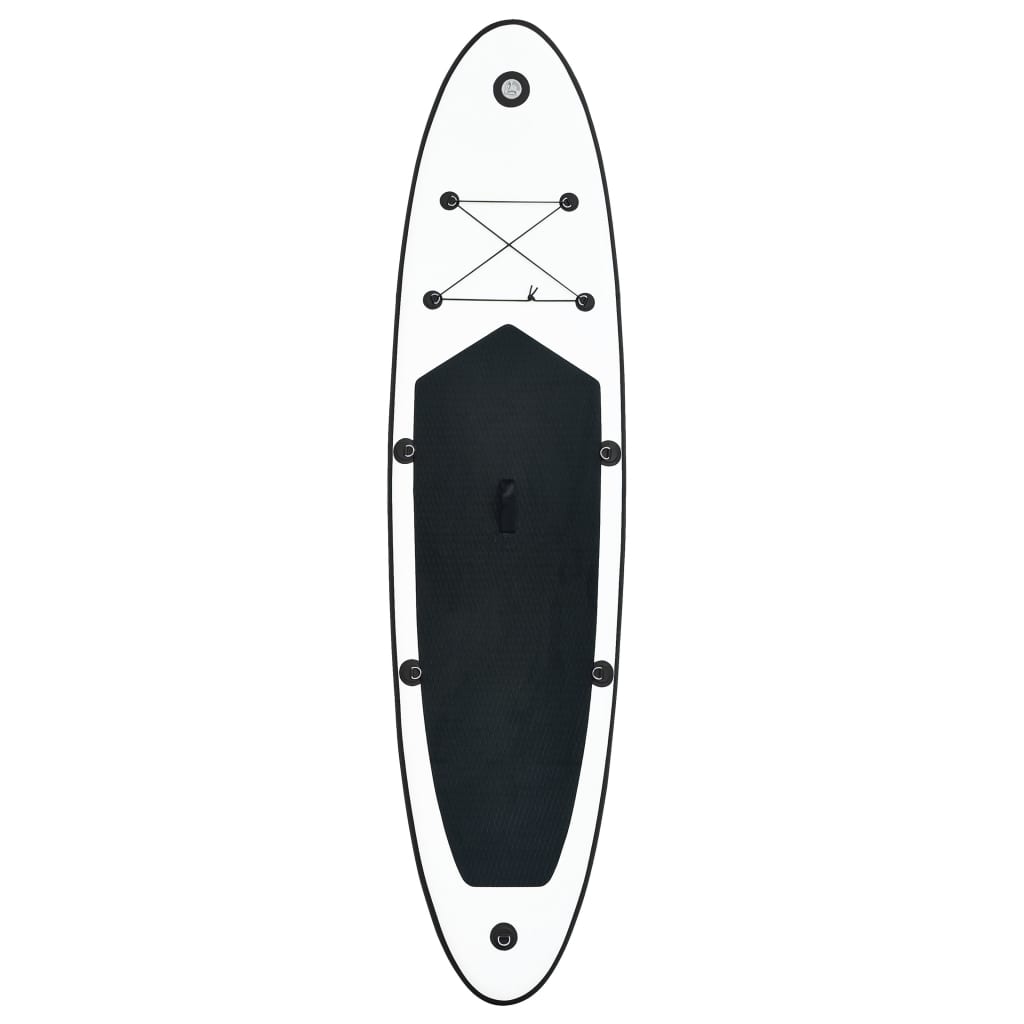 Stand Up Paddleboardset Opblaasbaar Zwart En Wit