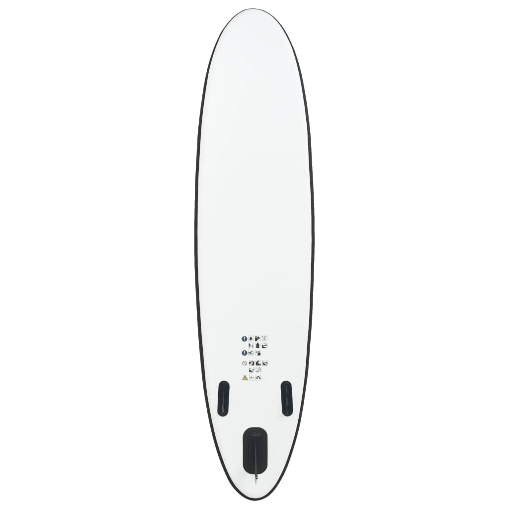 Stand Up Paddleboardset Opblaasbaar Zwart En Wit