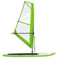 Stand Up Paddleboard Met Zeilset Opblaasbaar Groen En Wit