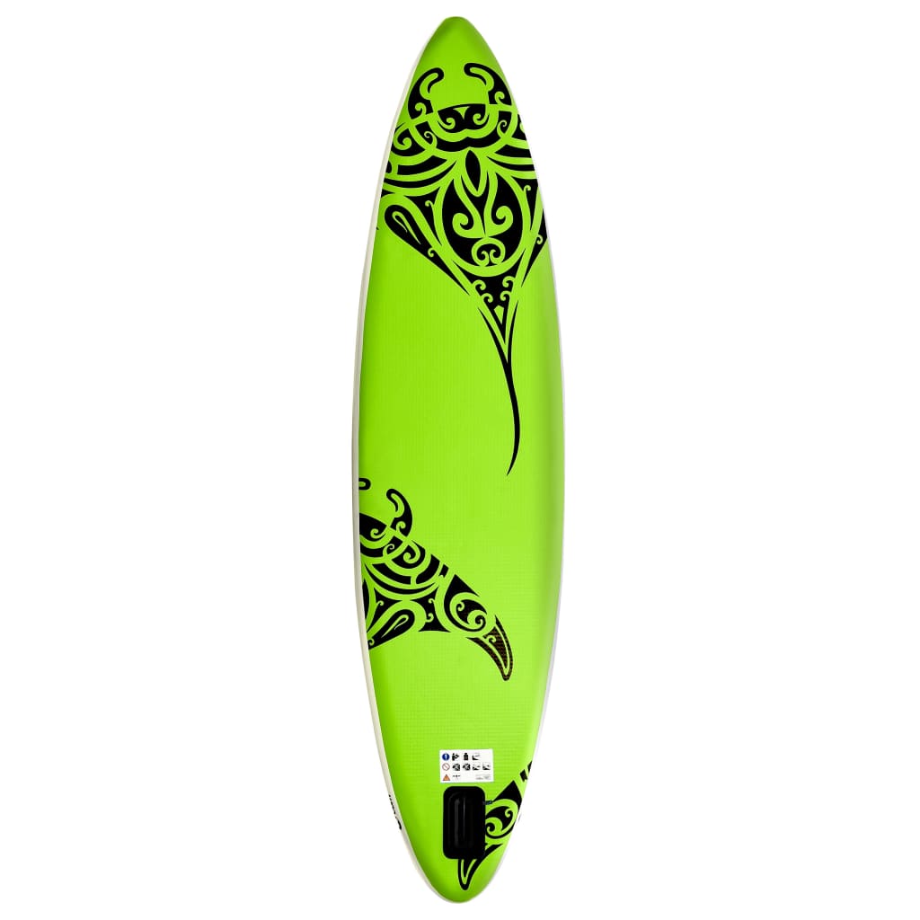 Stand Up Paddleboardset Opblaasbaar 305X76X15 Cm Groen