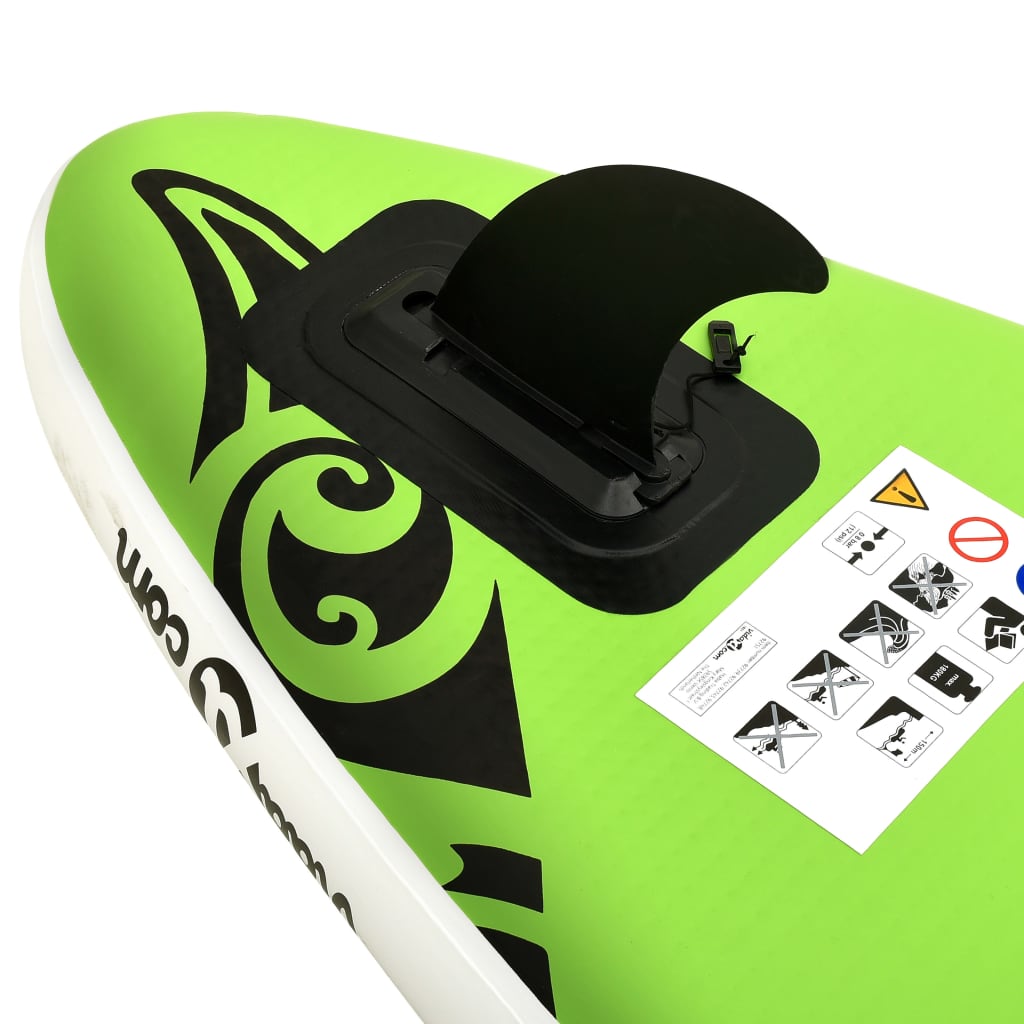 Stand Up Paddleboardset Opblaasbaar 305X76X15 Cm Groen