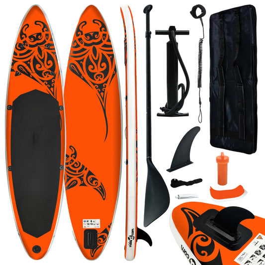 Stand Up Paddleboardset Opblaasbaar 320X76X15 Cm Oranje