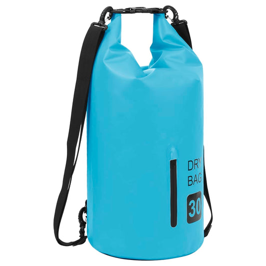 Drybag Met Rits 30 L Pvc Blauw